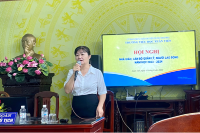 HỘI NGHỊ NHÀ GIÁO, CÁN BỘ QUẢN LÝ, NGƯỜI LAO ĐỘNG; TRIỂN KHAI KẾ HOẠCH NĂM HỌC 2023-2024